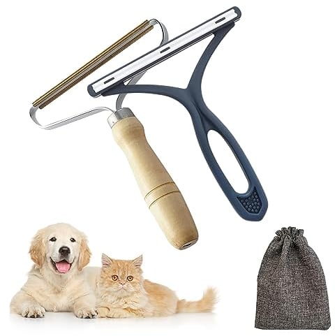EasefulLife Reusable Lint Rollers for Pet Hair - 2 Pcs Lint Removers for Clothes and Lint Brush - Carpet Hair Remover Tool and Carpet Scraper Pet Hair Remover for Dog Cat Stair Car Sofa