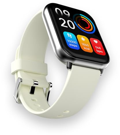 HiFuture Future Zone2 Bluetooth Calling Smart Watch Silver White