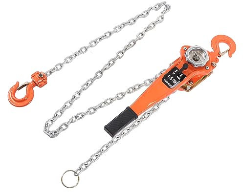 1.5T Manueller Kettenzug mit Abziehrolle, ergonomischem Design, hoher Belastbarkeit - Hebelzug Ratschenzug Flaschenzug Kettenzug