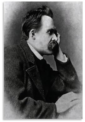 EKoKim Friedrich Nietzsche Poster, dekoratives Gemälde, Leinwand, Wandposter und Kunstdruck, modernes Familienschlafzimmer-Dekor-Poster, 20 x 30 cm