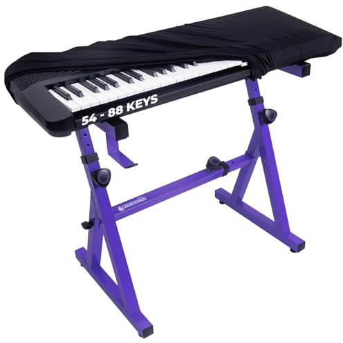 Liquid Stands Piano Keyboard Cover - Universal Dust Protector for 54-88 Keys - Machine Washable, Easy to Install