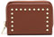 MISAKO Nika Petit Porte-Monnaie avec détails métalliques - Petit Portefeuille pour Femme - Spacieux et résistant Nika Camel 8 X 11 X 3 cm