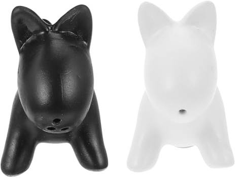 MAGICLULU 2 Piezas plumero de cachorro frascos herramientas de barbacoa decoración especias suministros de restaurante batidor de azúcar en polvo encimera envase estatua Castor