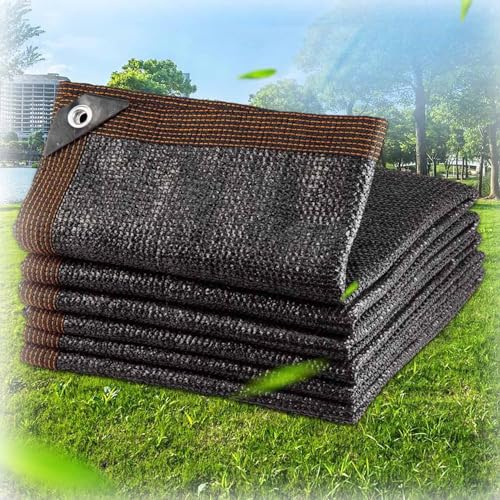Sonnenschutznetz 2x2m 3x5m 6x6m Zaunblende Schattiernetz Mit Ösen Blockade UV Schutz Windschutz HDPE Gewebe Netz Für Gartenzaun Gewächshaus Schwarz(Größe:6x11m/19.6x36ft)