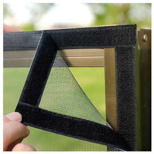 Rete Zanzariera Porta Finestra Durevole Robusto, Zanzariere Gatti Per Finestre Acciaio Inossidabile, Rete Per Gatti Con Nastri Autoadesivi, Rete Gatti Rimovibile Rete Zanzariere Facile Da Installare(7