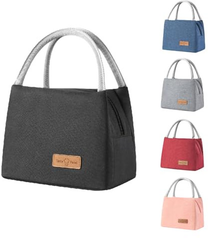 WUBAY Insulated Lunch Bag for Adults Leakproof Thermal Reusable Lunch Tote - Lightweight Cooler Bag for Work, School, Picnic, Travel (Women & Men)