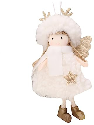 Beatifufu Adorno Colgante De Ángel para Decoración De Árbol De Navidad Muñeca Decoración Festiva para Hogar y Guardería