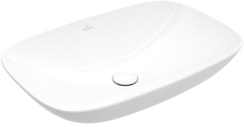 Vasque Rectangle à Poser VILLEROY ET BOCH Loop and Friends Non meulé 56 x 38 Blanc CeramicPlus sans trop Plein