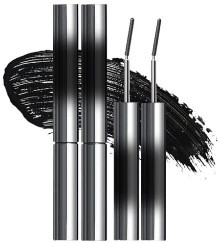 Facelove Iron Eye Mascara, Pack of 2 Facelove Iron Eye Iron Curl Mascara, 3D Curling Eyelash Iron Mascara, Long Lasting Lifting & Waterproof and Sweatproof Mascara (2X, L)