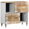 vidaXL Sideboard 80x33,5x75 cm Massivholz Mango, Schrank, Aufbewahrungsschrank, Beistellschrank, Lagerschrank, Highboard, Home-Organizer