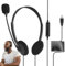 Cuffie USB con microfono, per videogiochi, per computer con | microfono, cuffie sovraurali regolabili, suono stabile e confortevole, cuffie da gioco per PC e portatile