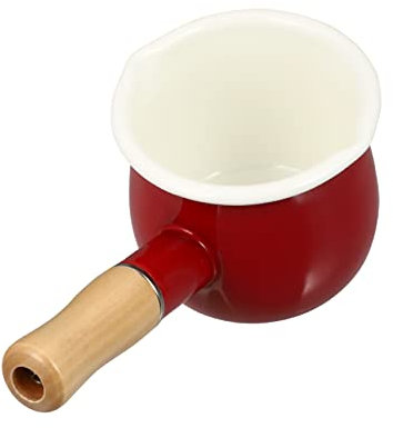 LIFKOME Olla Esmaltada Multifuncional Para Leche Sopa Resistente y Fácil De Limpiar