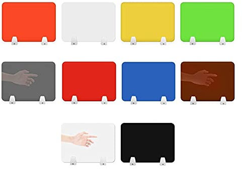 Acrylic Desktop Divider Screen Clamp Office Table Partition Board nizer Clamp Mobile Phone Screen Holder Clip Office Supplies