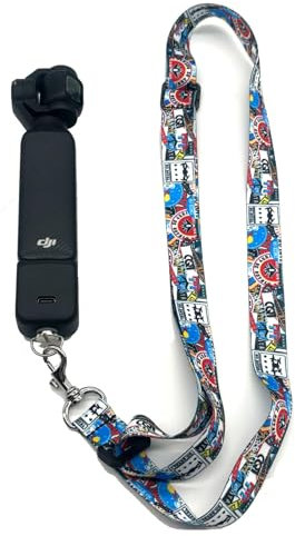Wtiohoby Adjustable Neck Shoulder Strap For DJI Osmo Pocket 3/2 Creator Combo Vlog Camera Mount Accessories,Hand Free Lanyard Belt Sling With 1/4 Inch Screw For Insta360 X5/X4/Go3S Action Camera