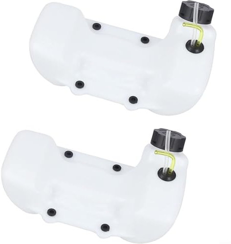 Depósito de combustible de repuesto para desbrozadora CG430 CG520 40-5B 43CC 52CC 47CC, plástico de alta densidad con cubierta de gran calibre y manguera de combustible, juego de 2 piezas para jardín