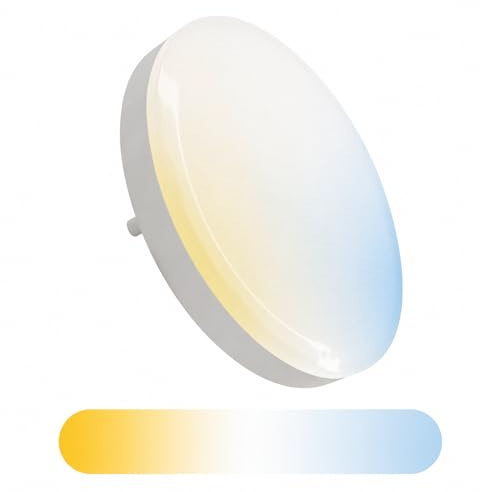 Maxkomfort LED Leuchtmittel GX53 8W & 720lm – Lichtfarbe umschaltbar: Warmweiß, Neutralweiß, Kaltweiß (3000K/4000K/6500K) – Spot Ø74mm – 230V, nicht dimmbar