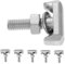 MAGICLULU 6 Piezas tornillo de acero inoxidable Kit de perno T terminal de la batería perno de repuesto pernos con ranura en T perno terminal de la batería y tuerca accesorio de auto Plata