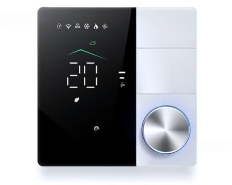 Joselin Tuya Smart Thermostats for Air Conditioner with WIFI Remote Control Smart Knob Thermostat LED Temperature Control Switch C