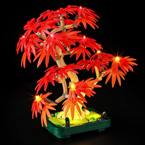 LED-Licht für Lego 10348 Japanischer Rot-Ahorn Bonsai Baum Set, Licht-Kit Kompatibel mit Lego 10348 Bausteinen Modell, Nicht Enthalten Das Modellset
