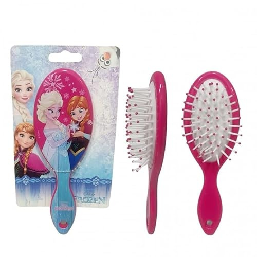 Haarbürste, Frozen Design Anna und Elsa, 17 x 6,5 cm, Entwirrung für Mädchen