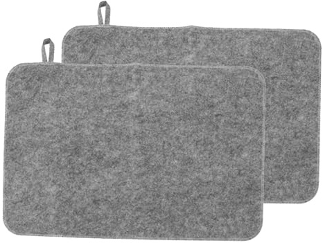 Sauna Mat - Heat Insulation 50x33cm, Sweat Absorption Sauna Room Unisex, 2x Felt Saunas Cushion | Steam Room Accessories, Protector Bench Isolam