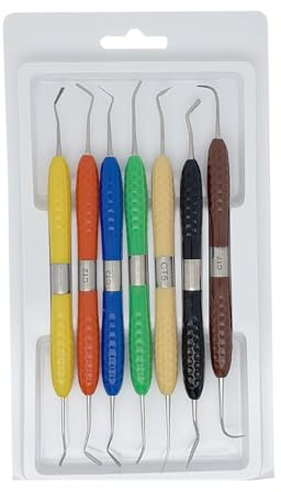 Dental Resin Filler Aesthetic Restoration kit fit for Plastic Dresser with Silicone Handle LM Resin Knife(2 Set(14pcs))