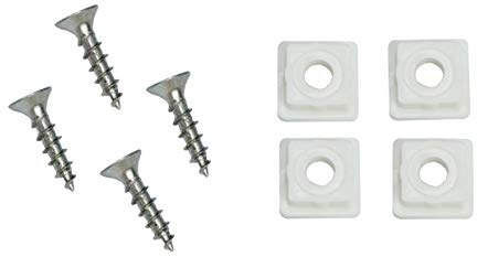 4er Montage-Set Klemmträger Plissee Cosimo, Zubehör Klemmfix Klemmhalterung (Halterungen zum anschrauben)