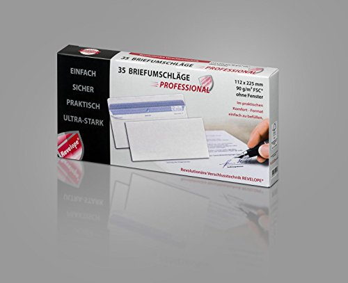 PROFESSIONAL 30051783 MAILmedia Briefumschlag REVELOPE, 112 x 225 mm, ohne Fenster