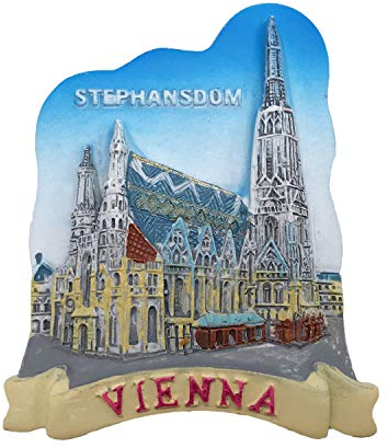 3D Stephansdom Wien Österreich Kühlschrank Kühlschrankmagnet Tourist Souvenirs Handgemachte Harz Handwerk Magnetische Aufkleber Home Küche Dekoration Reise Geschenk