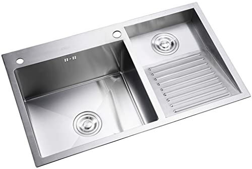 Lavabos Acero De Lavandería Piscina Balcón Del Hogar Inoxidable Fregaderos De Lavandería Con Lavabo Lavadero Fácil De Limpiar Doble Fregadero De Lavandería Piscina Regalo