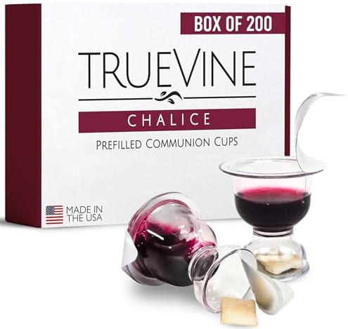 TrueVine Prefilled Communion Chalice Cups 200 Bread/Juice
