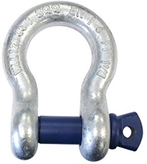 15 st. ELLER Geschweifter Schäkel | Harfen-Verschluss | einfach zu verwenden, aus superfestem Material | Temperaturbereich: -20 bis + 200 °C