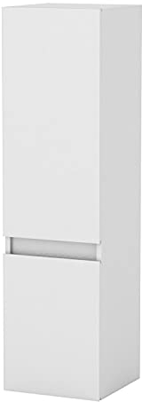 Aica Sanitär Hochschrank 110 cm Hängeschrank Badschrank Badezimmer Schrank Weiß Matt