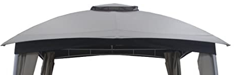 Primaster Ersatzdach Forli 2,95x2,95m Grau für Pavillon Forli Pavillonersatzdach