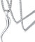 FaithHeart Edelstahl Italienische Horn Kette für Damen Herren Charm Cornicello Halskette Glücksbringer Anhänger für Geburtstag Weihnachten Valentinstag