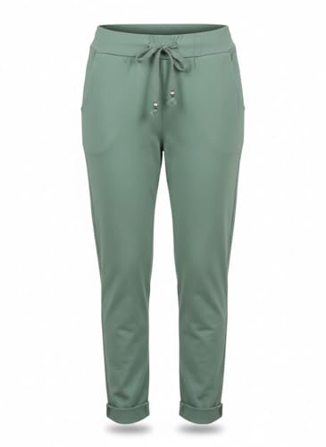 CLEO STYLE Damen Jogginhose im Boyfriend-Style Sweatpants für Freizeit Sport und Fitness Trainingshose aus 100% Baumwolle Loungewear Laufhose Frauen 94