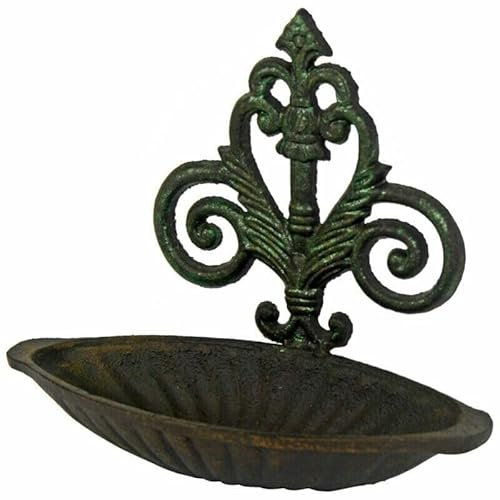 Cast Iron Metal Wall Mounted Bird Bath Feeder Feeding Station Garden Table Ornament Gift
