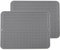 LogHog Large Wavy Silicone Hot Pads Trivet Mats Set of 2, Rubber Pot Holders Dish Drying Mat, Table Place Mat, Tableware Draining Mat, Non Slip and Heat Insulation Pads 15.7”x 11.8”