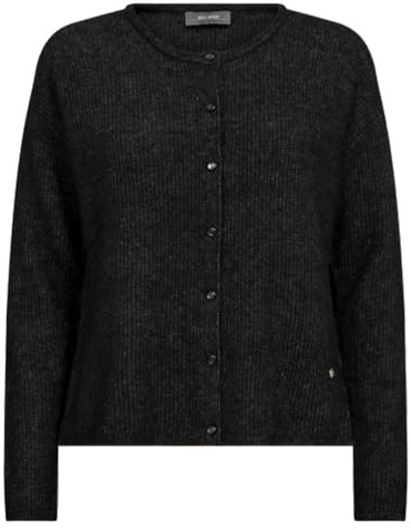 Mos Mosh Strickjacke ALMINE mit Alpaka S Schwarz