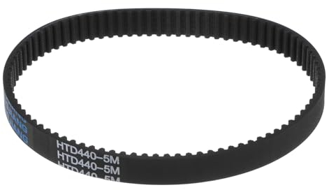 sourcing map HTD5M-440 Gummi Zahnriemen 88 Zähne Geschlossene Schleife Riemenscheibe Zahnriemen 15mm Breite, 440mm Umfang Synchronriemen Gummizahnriemen Keilriemen Antriebsriemen