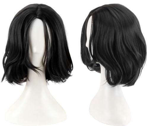 Cosplay John Wick Perücke Schwarz Kurze Wellige Männer Perücke Hitzebeständige Synthetische Halloween Party Perücken
