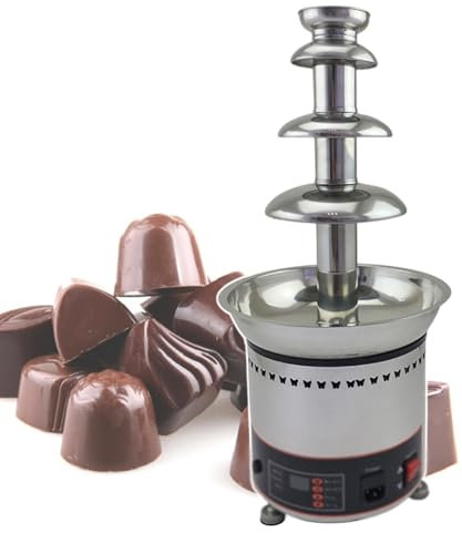 Macchina Per Fontana Di Cioccolato A 4 Livelli, Set Di Pentole Per Fonduta Di Cioccolato Caldo Electirc, Torre Di Fusione In Acciaio Inossidabile 304, Capacità Di 3 Kg