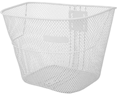 Fahrradkorb Fahrradkorb Fahrrad -Lenker Basket Metall Draht Klapprad Fahrrad vorne Hanges Korb weiß