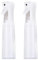 TMAOZW Botella pulverizadora de peluquería, pulverizador de agua recargable continuo fino, adecuado for viajes, maquillaje recargable portátil(2pcs white,300ml)