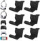 HLRAO 6 Pack Controller Wall Mount Holder,Adhesive/Screws Installation Wall Mount for PS5, Xbox, Switch Controller, Headset
