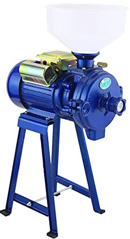 Commercial Electric Feed Mill Grinder 2200W Heavy Duty Milling Machine for Cereals Corn Grain and Coffee Electric Wheat Grinder with Funnel for Home and Commercial Use