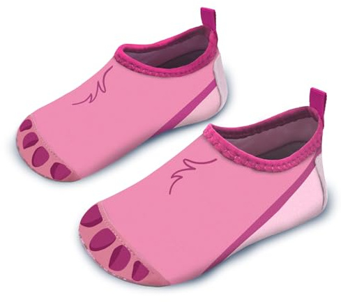 Kids Water Shoes Girls Toddles Baby Beach Swim Shoes Aqua Pool Swimming Socks Quick Dry Non-Slip（Bear Paw Pink 26/27）