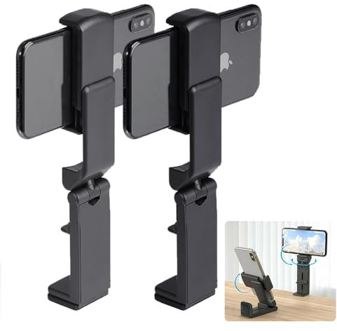CHUMHU Airplane Phone Holder, 2 pcs Phone Holder for Plane Travel, Aeroplane Phone Hold er, Phone Ho lder for Pl ane, Suitable for Daily Office, Watching TV Series at Home, Flying