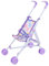 Puppenbuggy Zusammenklappbar, Faltbarer Puppenwagen mit T-Gurt für Puppen Plüschspielzeug, Puppen-Kinderwagen Spielzeug für Mädchen Junge, Puppenzubehör