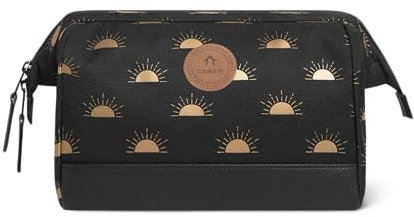 CABAIA - Trousse de Toilette Homme et Femme - Ouverture Grand Angle avec 2 Poches intérieures - Organisateur de Voyage Pratique et Résistant - Vanity avec Un Design Français, Exclusif et Original